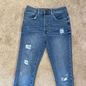 never worn forever 21 jeans w button fly